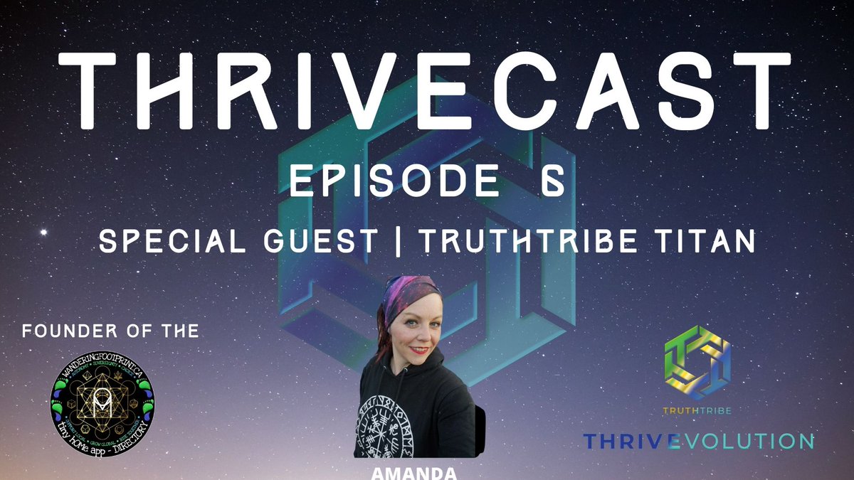 thrivevolution's tweet image. Join us at 10am PST on 
ThrivEvolution.live

for our ThriveCast with #OptimysticPrime Amanda, 

The founder of the #wanderingfootprint app, Freedom Lover, TruthTribe Titan and TikTok Influencer 

#freedom #podcast #thrive #free #tinyhome #nomad #truth #truthtribe