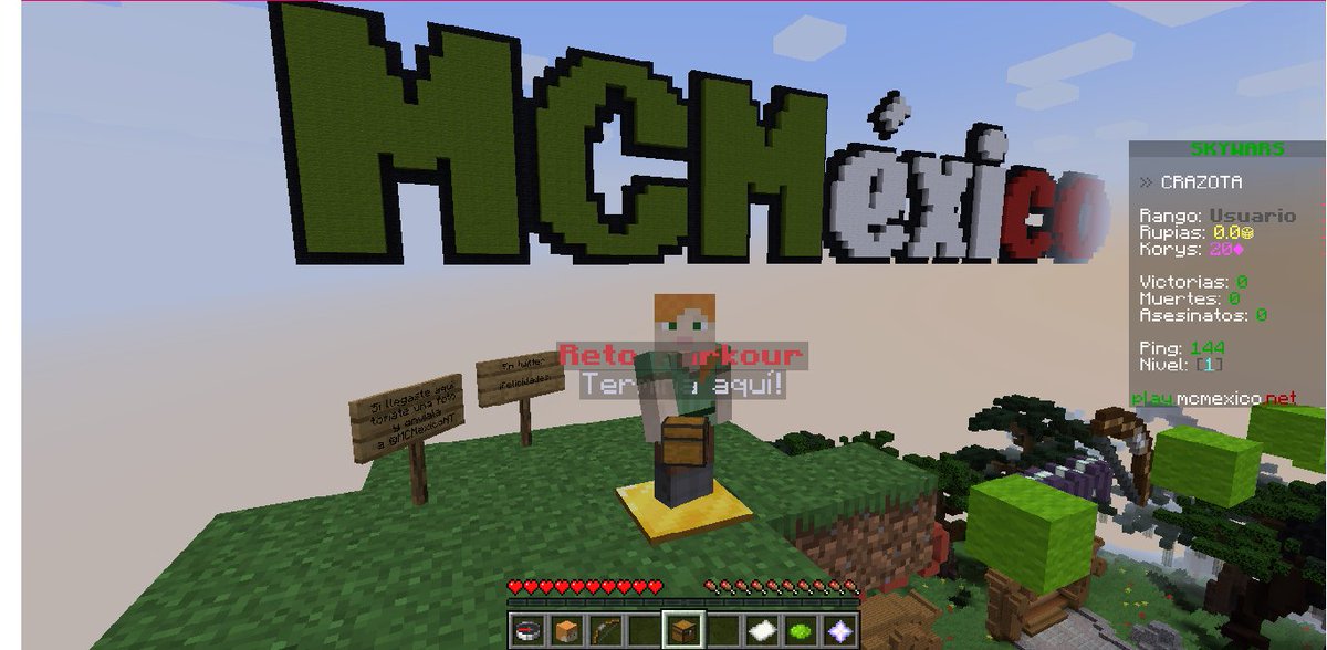 twhptmia's tweet photo. https://t.co/OioKaxuA6T
LOGRÉ SER TOP 3 EN PASARME EL PARKOUR DEL SPAWN DE SKYWARS EN MCMEXICO
#Minecraft #MCMexico #Mexico #videojuegos #Parkour #Español https://t.co/eSFXRO4oNl