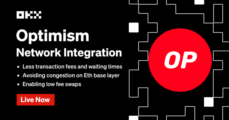 okx's tweet photo. 📢 Optimism Network integration 🌐 is now live on the #OKX website &amp; app! @optimismPBC

✨🔴_🔴✨ Depositing from Optimism to OKX: 
☑️ Faster with lower transaction fees
☑️ Avoid 'traffic jams' on #Ethereum base layer
☑️ Enables low fee swaps

Learn more ⤵️