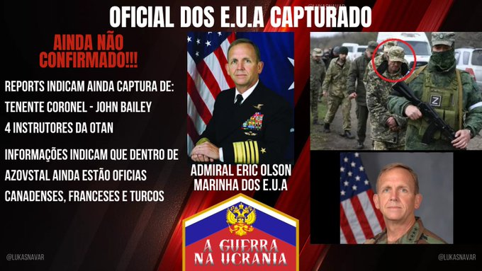mcc43_'s tweet photo. Né #NYT né #WP scrivono 1 parola sull'ammiraglio  #EricOlson che conclude la carriera in #Azovstal come membro di una operazione speciale che ufficialmente non esiste. Si dovrà girare un film per svergognare la "stampa libera" degli #Usa che imbecca la nostra anche su #Ucraina https://t.co/UEQQVcZSqR