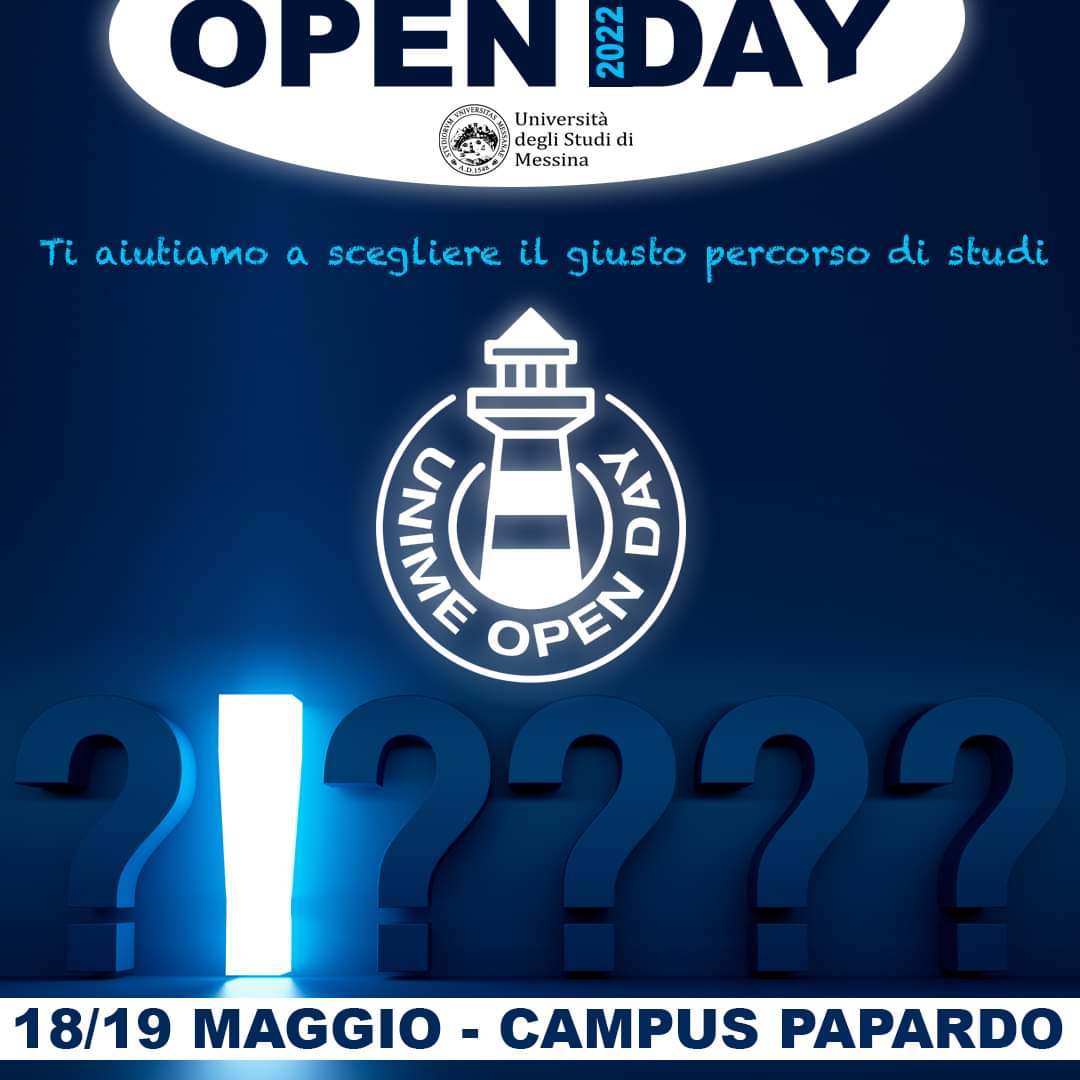 unimessina's tweet photo. #UniMeOpenDay 18 e 19 maggio, campus Papardo https://t.co/ruENvK8NIF https://t.co/JKP72OyHTL