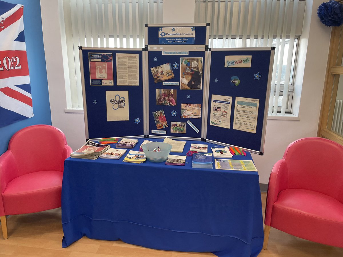 rachy2412's tweet photo. Dementia Action Week is in full flow here at @STSFTrust. We are running dementia workshops throughout the week and one of our colleagues will be in the Alexandra Centre for anyone who would like some more information about Dementia and services available. #DAW2022 https://t.co/K6cx049JHj