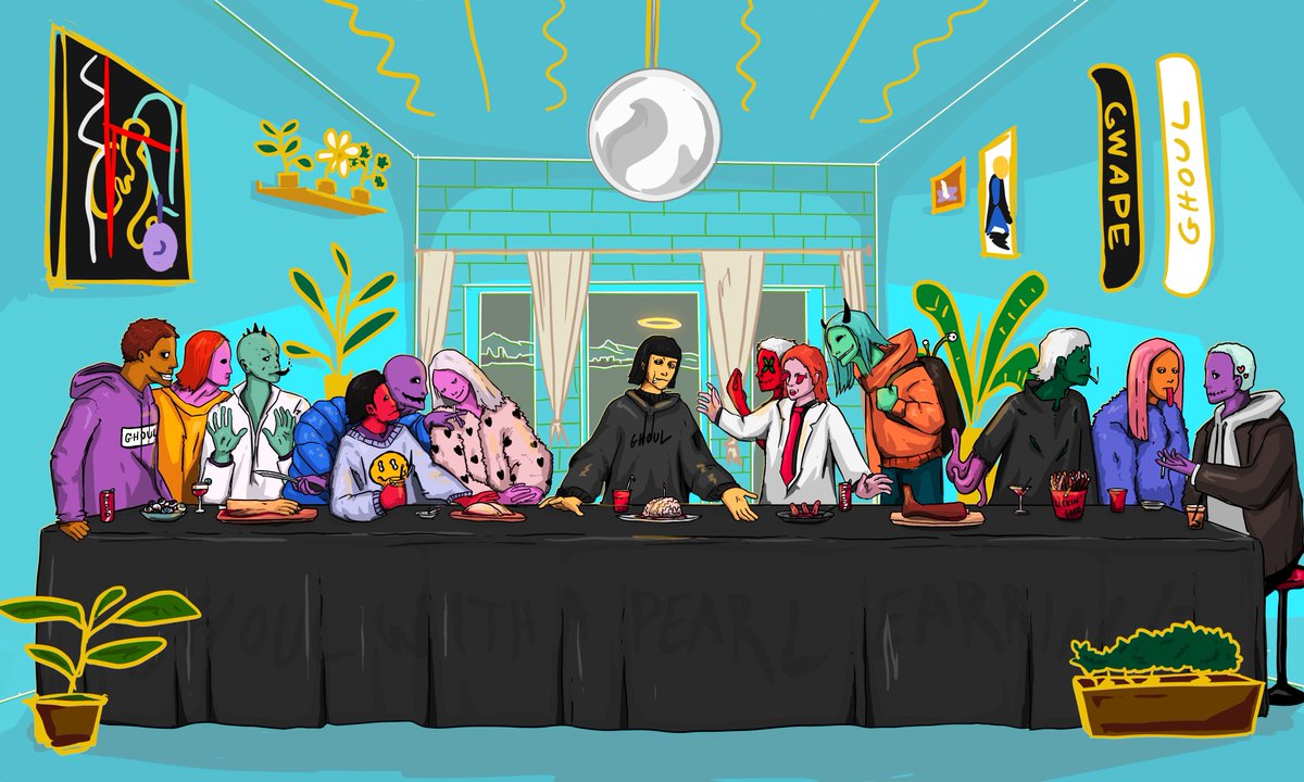 greeksalat's tweet photo. 🎉WL GIVEAWAY🎉

🏆10x Whitelist to @GhoulWAPE

1⃣ Follow  @GhoulWAPE and @21ukraine
2⃣ Retweet and Like
3⃣ Tag 2 friends
4⃣ Comment with your discord
Ends in 48 HOURS

#Solana #SolanaGiveaways #SOL #NFTGiveaway #NOTISQUAD #SolanaAirdrops #SolanaNFTs https://t.co/GrtMQAjuie