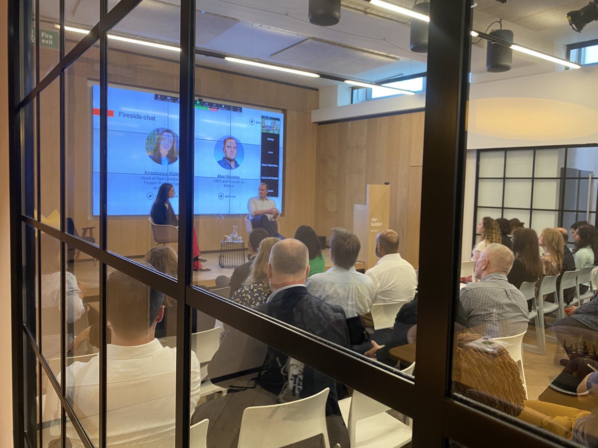 MargiottaTony's tweet photo. Great audience this morning @ThinkRiseGlobal #Londonandpartners #fintech #Homeoffintech https://t.co/fgscE7iCje
