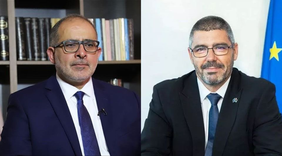 aref_nayed's tweet photo. Presidential Candidate #Nayed met with #EU Ambassador Sabadell
This Tuesday, the Head of the European Union Delegation to Libya, José Sabadell, held a virtual meeting with the Presidential Candidate Aref Nayed, Chairman of #Ihya_Libya (Reviving Libya)… 1/3 https://t.co/74ys3VFcUt