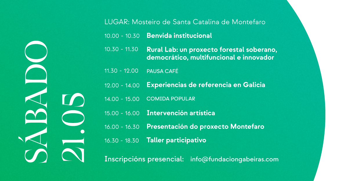 FundGabeiras's tweet photo. 📌Programación #RuralLab
La jornada del sábado 21 compartiremos con los agentes locales experiencias de referencia similares en Galicia o en el resto del territorio nacional. Además, volveremos a realizar un taller participativo con agentes locales para el codiseño del proyecto. https://t.co/wguuhzp9tu