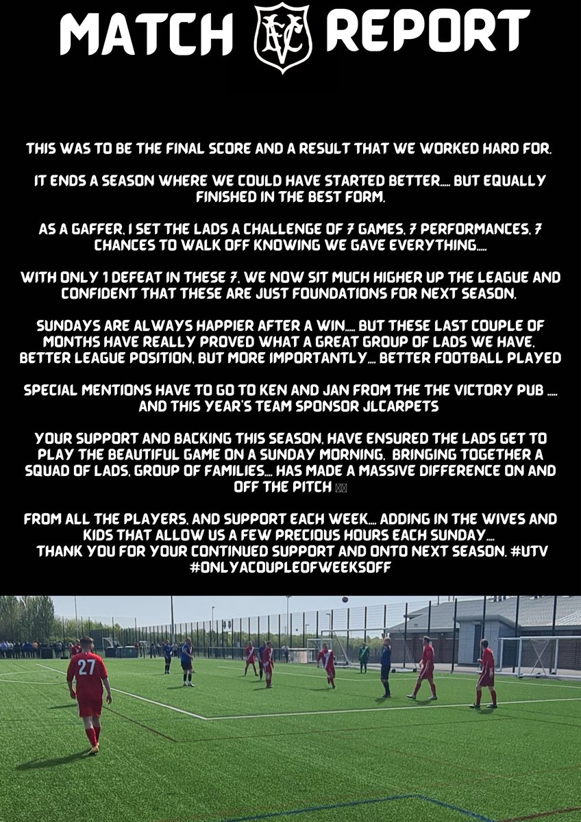 TheWillowpondFC's tweet photo. Part two of our victory in our final game of the season against Velocity Times Inn @Jakemcdermott94 #UTV #VIVALAVICTORY #ROLLONNEXTSEASON https://t.co/xiI8DWwhsV