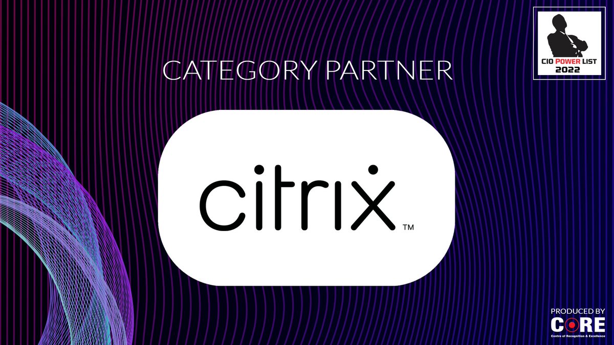 #COREMEDIA welcomes Category Partner @citrix at the @CIOPowerList ciopowerlist.com #ciopowerlist2022 #Leadership #CIO #media @MathurAnoop @sudhirk1234 @YohannaAlex @27SRC @ciodialogues