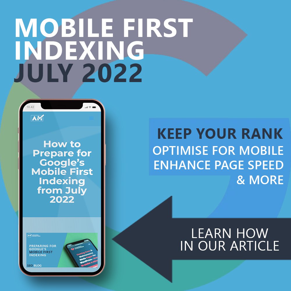 ✍️We recently wrote an article looking at mobile first indexing and what it will mean for people's websites going forward

✅Here are just a few of the tips we've shared to help you keep your rank!

Find out more in our full article: assuredmarketing.co.uk/2022/05/mobile…

#seo #googleupdate