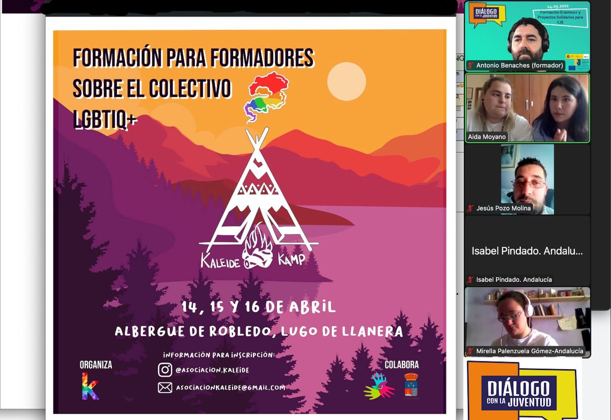 Este fin de semana las Embajadas del Diálogo con la Juventud han recibido una formación sobre acciones de Erasmus+ y Cuerpo Europeo de Solidaridad. Si quieres saber más sobre esta iniciativa europea consulta la web 👉 dialogojuventud.cje.org #DiálogoJuventud #EUYouthDialogue 🇪🇺