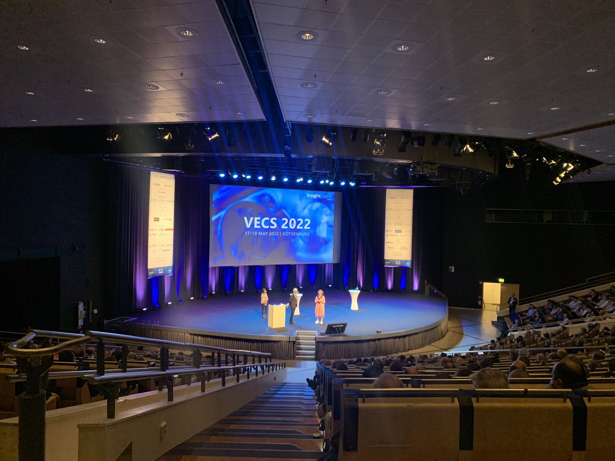 We are ON! Great to see you Everyone at #vecs. Right now <a href="/zenseact/">Zenseact</a> and Ödgärd Andersson on changing the software without comprising on Safety