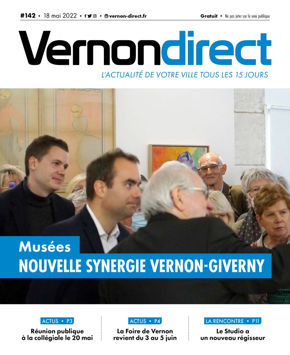 VilledeVernon's tweet photo. 📣 #VernonDirect est en ligne !
🔹Nouvelle synergie entre le Musée de Vernon et le Musée des impressionnismes #Giverny 🖼
🔹Réunion publique à la Collégiale vendredi ⛪️
🔹La Foire de Vernon revient 🦖
🔹Rencontre avec le nouveau régisseur du Studio🎙
👉 https://t.co/ZMNyC1UyrY https://t.co/f5VhVman7g