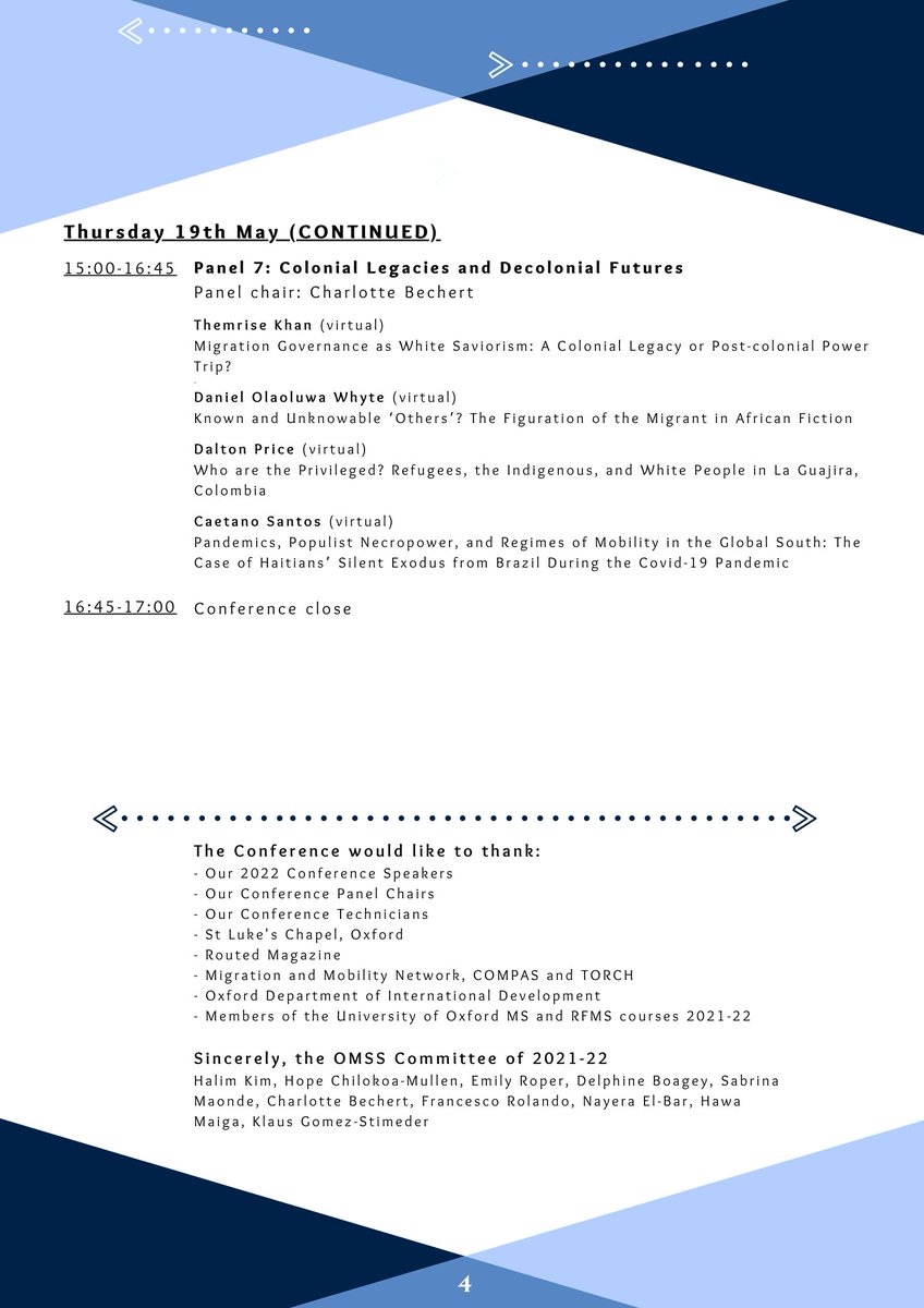 OxfordMSS's tweet photo. It's conference day! We can't wait to welcome you for three days of engaging conversation on power, agency and migration. Check out our programme for more details on what's to come #OxMigration2022 https://t.co/rmsh5Tvgqg