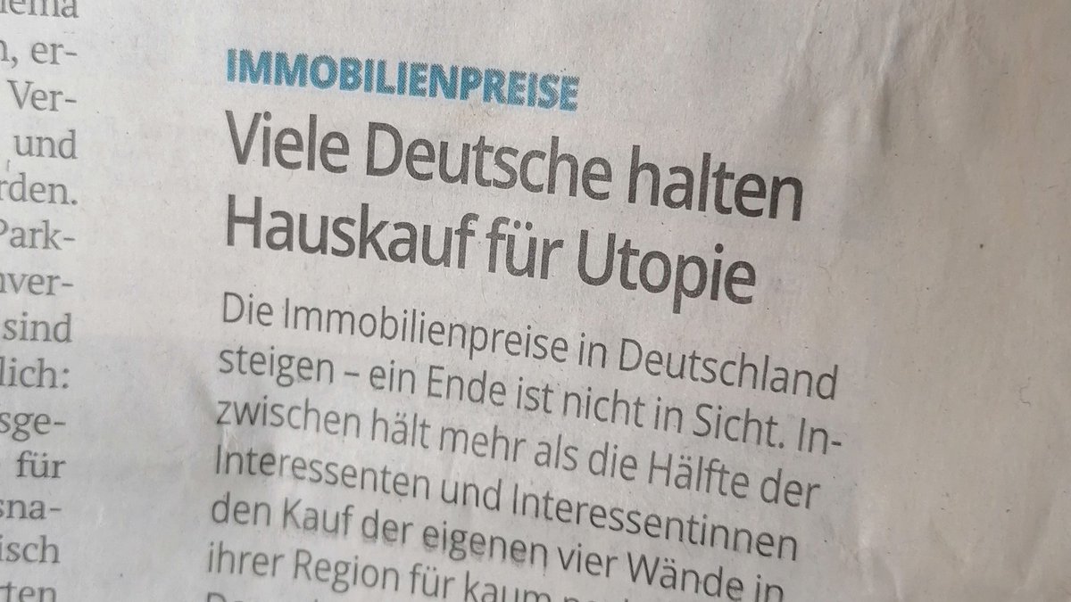 Wohnen im Eigenheim, aber als Utopie...