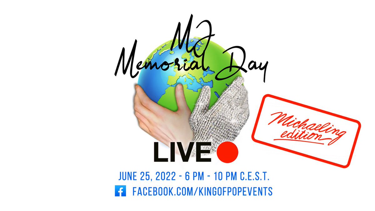 KingOfPopEvents's tweet photo. 🌍 On June 25 we host the annual MJ Memorial Day Live. 🌍
A Livestream to honour and remember @michaeljackson on this marking day. 🌹 https://t.co/GF3urDkHqj