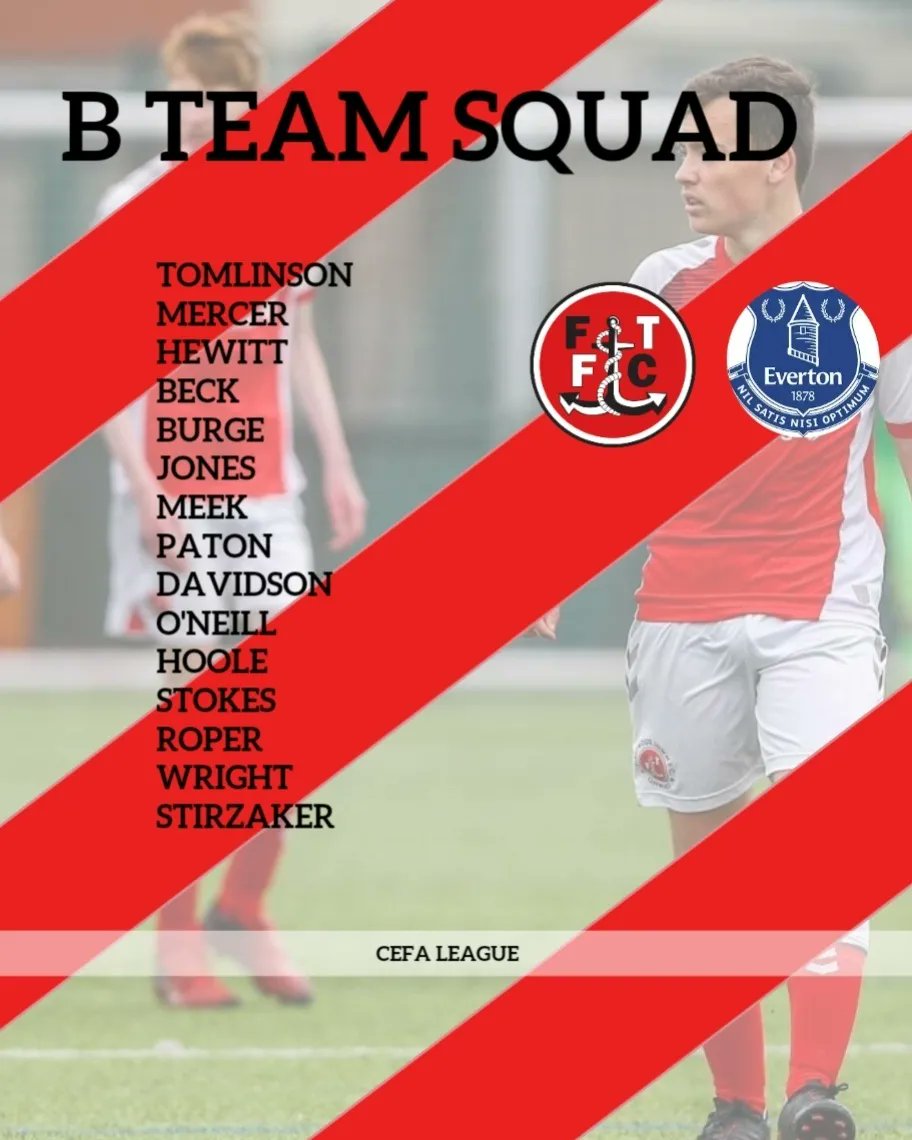 🔴⚪ Game Day 🔴⚪ 

Today's games conclude a strong season for both the A and the B team. 

They both host @evertoninthecommunity @poolfootfarm_sc 

#OnwardTogether