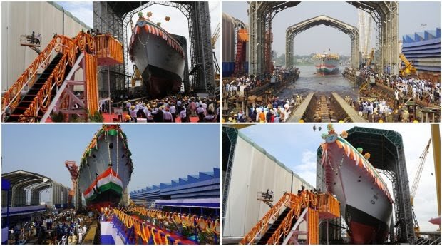 Raksha Mantri launches frontline warships INS Surat and INS Udaygiri |  DeshGujarat