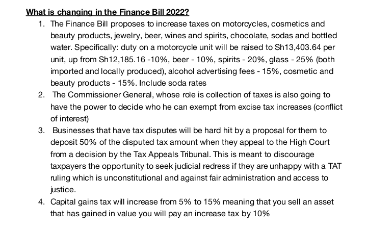 winjila's tweet photo. What the govnt is proposing through the Finance Bill 2022 will badly impact Kenyans especially those who're economically disempowered. Our MPs should do an honorable thing &amp; reject all these new tax proposals or else they have zero chances of being re-elected.#UshuruWaUchungu https://t.co/iA5Cm1jJjT
