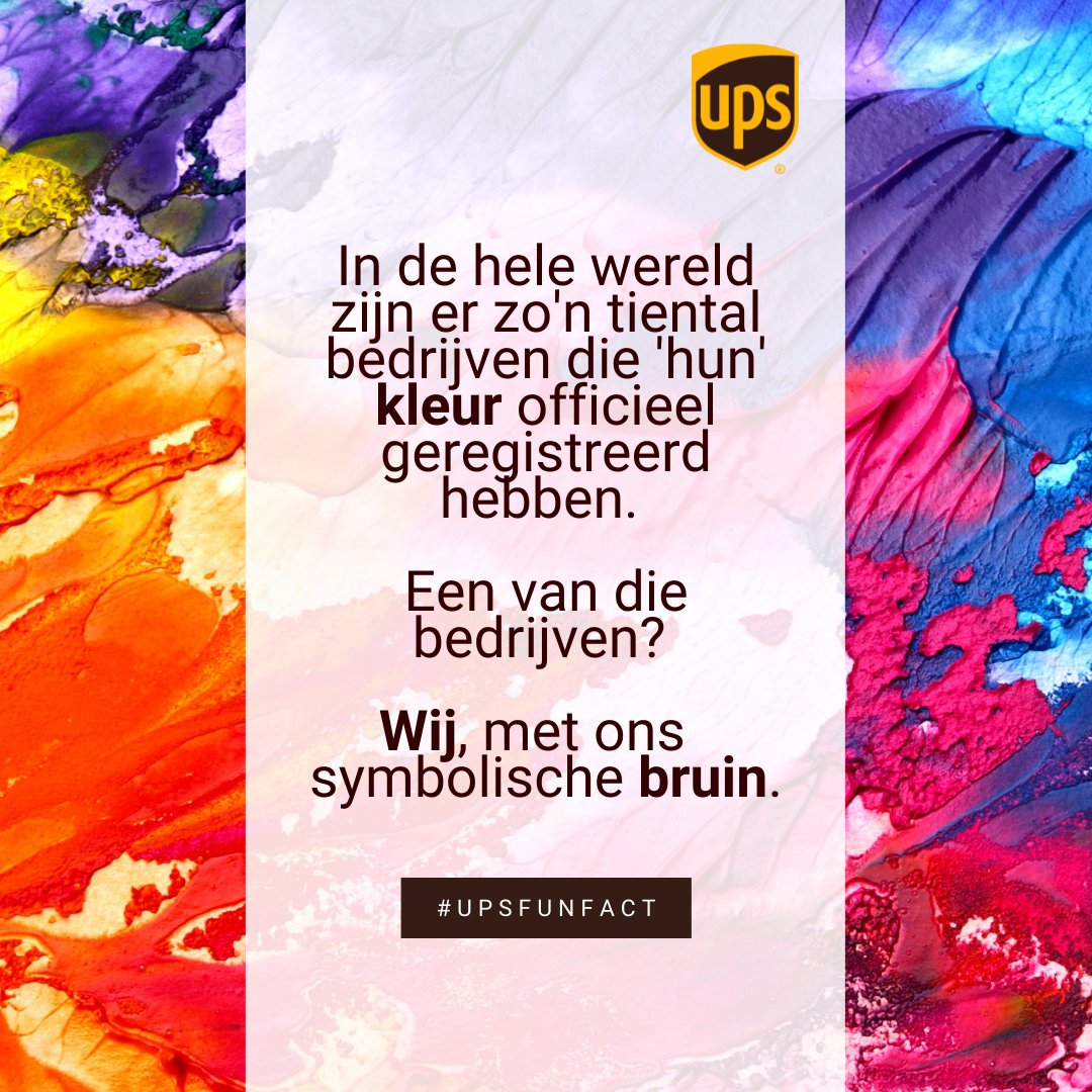 UPS_Netherlands's tweet image. 👉 Volgens Charlie Soderstrom, mede-oprichter van #UPS, weerspiegelt dit bruin &quot;klasse, elegantie en professionaliteit - en bovendien valt een vlek op een bruin uniform of voertuig veel minder snel op!&quot; 😉