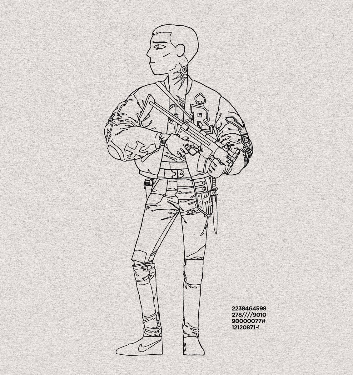 gemaserat's tweet photo. Codes of conduct. How fast can you slow down? Art by gemaserat.
#art #illustration #fashion #nikes #nike #sneakers #collegejacket #bomberjacket #mp5 #artistsontwitter #digitalart #DigitalArtist https://t.co/TSKe9Dtp0Q