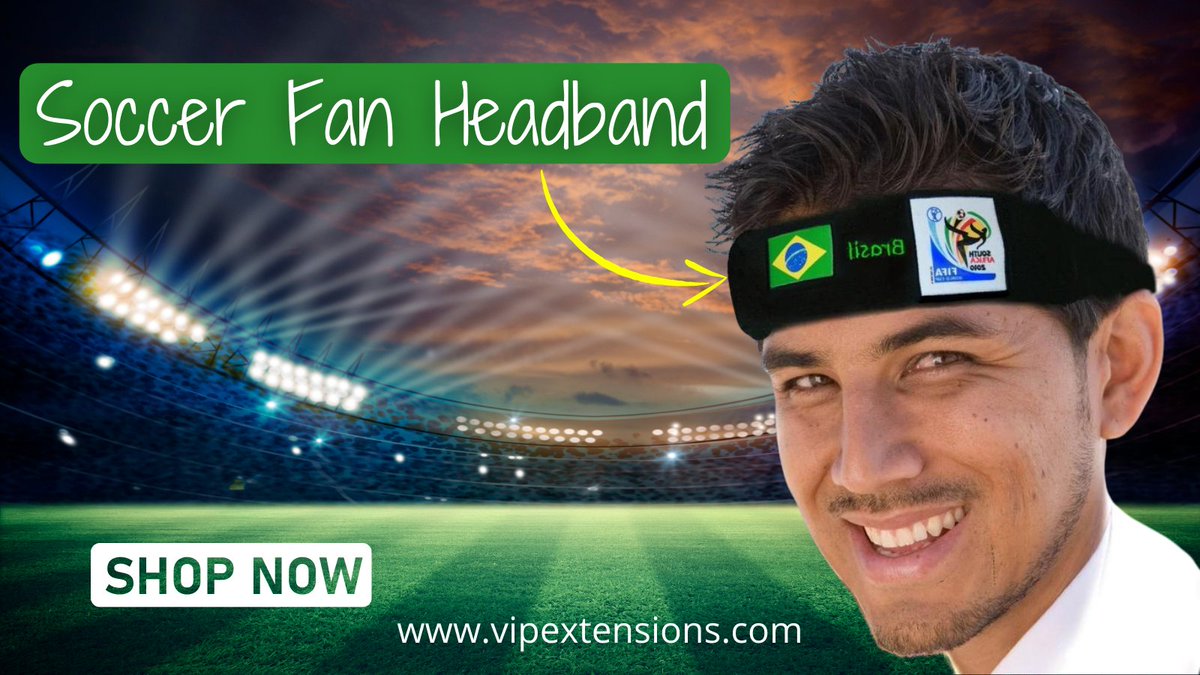 vipextensions's tweet photo. Soccer Fan Headband

Celebrate with a fashion-forward soccer headband at a reasonable price. Our headbands can be used for physical activity such as exercising or solely for fashionable headgear.
#FIFA22 #football #worldcup #footballfans #headband #brazilfootballfans #headbands https://t.co/qmBEKWL3dw