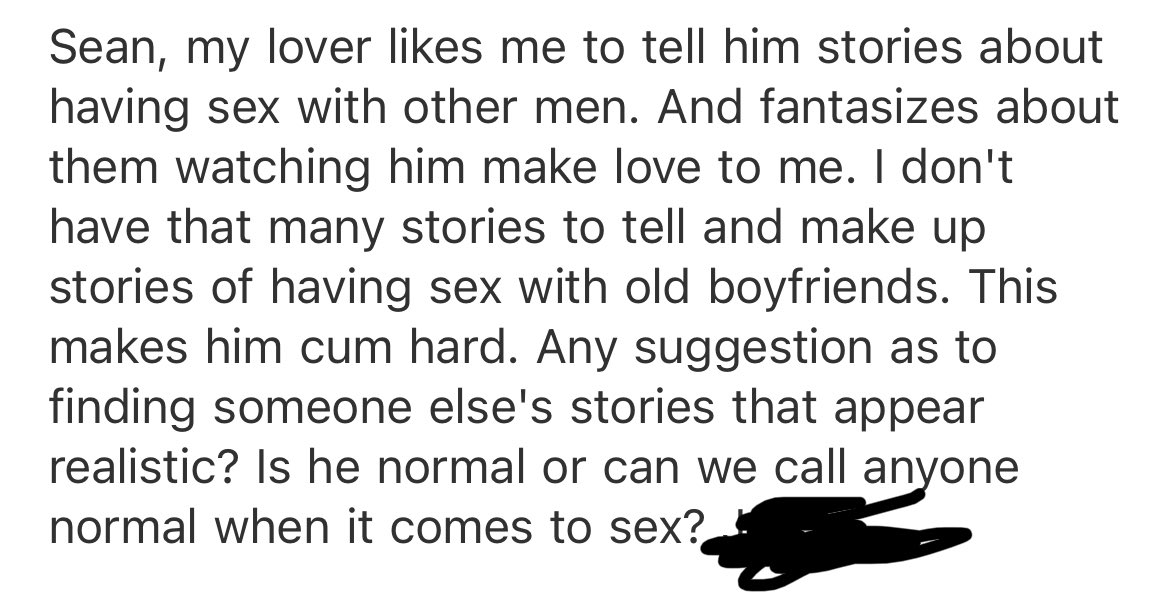 Is anyone normal when it comes to sex?