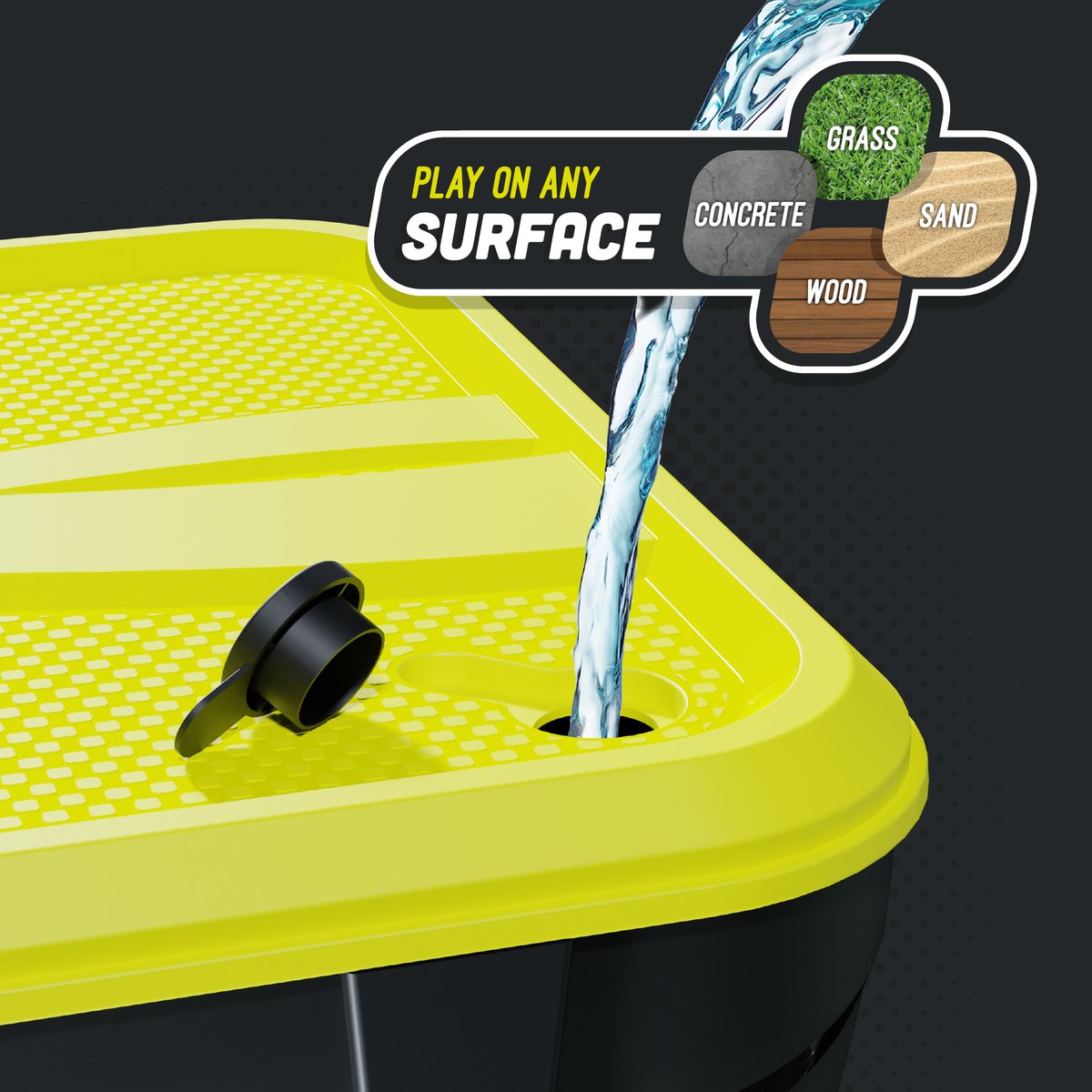 Swingball comes with an All Surface base - meaning you can play on any surface at any time. Play in the garden, take to the beach or for a picnic in the park.

swingball.co.uk