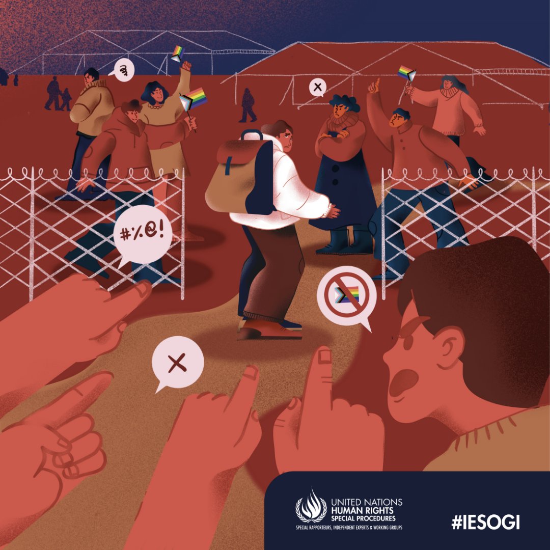 UN_SPExperts's tweet image. On the occasion of the International Day against Homophobia, Transphobia &amp;amp; Biphobia, human rights experts urge governments to ensure that #LGBT persons fleeing persecution are protected against violence &amp;amp; treated with dignity.

👉ow.ly/w9Pp50J9JiJ

#IDAHOBIT2022 #IDAHOBIT