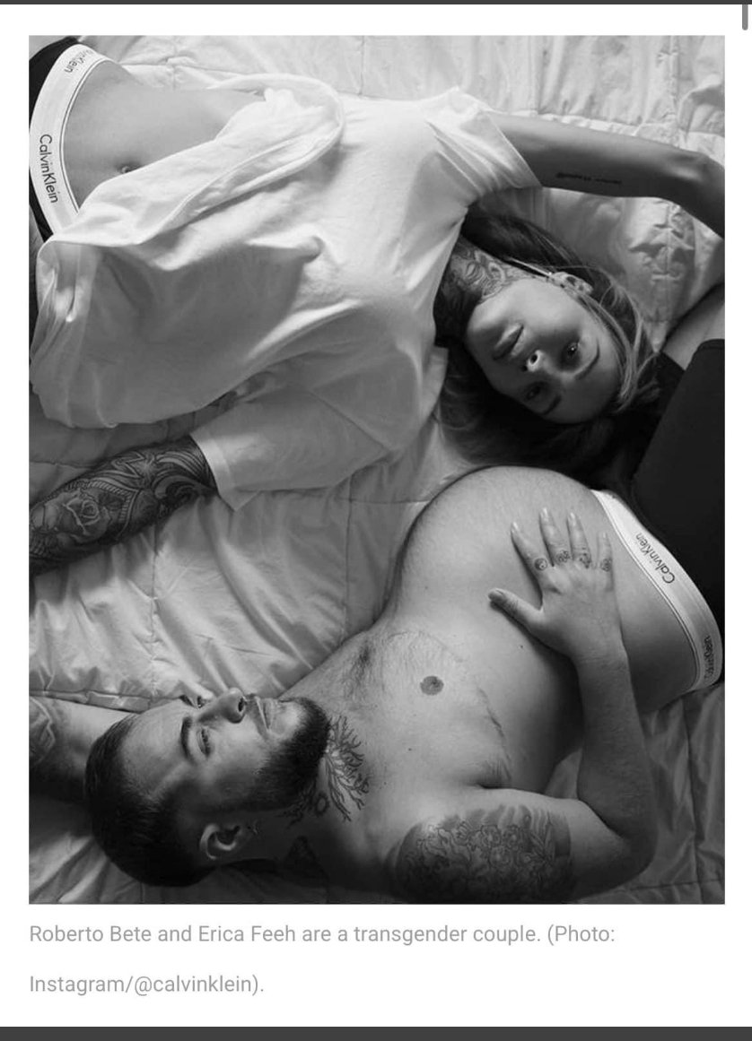 SMoosling's tweet image. #exitcalvinklein voor mij! Vrouw wil man zijn, np. Man wil dan  baby in zijn buik? Met al die hormonen? Onsafe en een brug te ver voor mij. En willen ze dit? Ok, maar ik wil er niet op kijken want ik vind het degoutant! #calvinklein