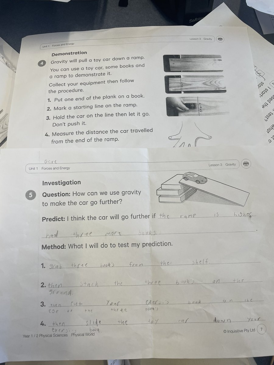 MissWilcox23's tweet photo. some science work on forces playing around with cars in year 2 today. Fun fun fun #acuedu_p https://t.co/vQ2YRIQ4ZT