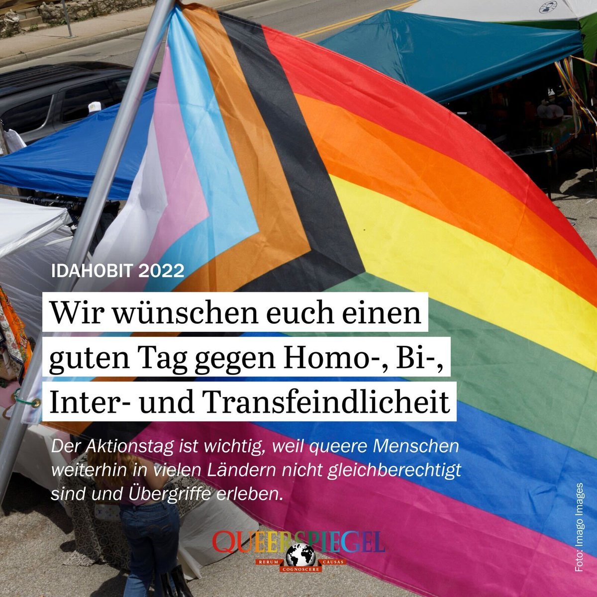 Queerspiegel's tweet photo. Heute ist IDAHOBIT - und es gibt weltweit weiterhin viel zu tun in Sachen Gleichberechtigung und Akzeptanz für queere Menschen. #IDAHOBIT2022 #IDAHOBIT https://t.co/ObhyHG4wG6