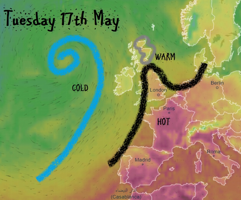 WindyWilson88's tweet photo. I've not decided yet but PARTS of the Borders; the Lothians; and along the Moray Coast towards the Inverness side will be amongst the WARMEST places in SCOTLAND today with highs of 19/21 degrees, maybe more 

#WarmestDay #RoastyToasty #TuesdayVibe #WindysTuesdayUpdate https://t.co/FBTaLj5hx7