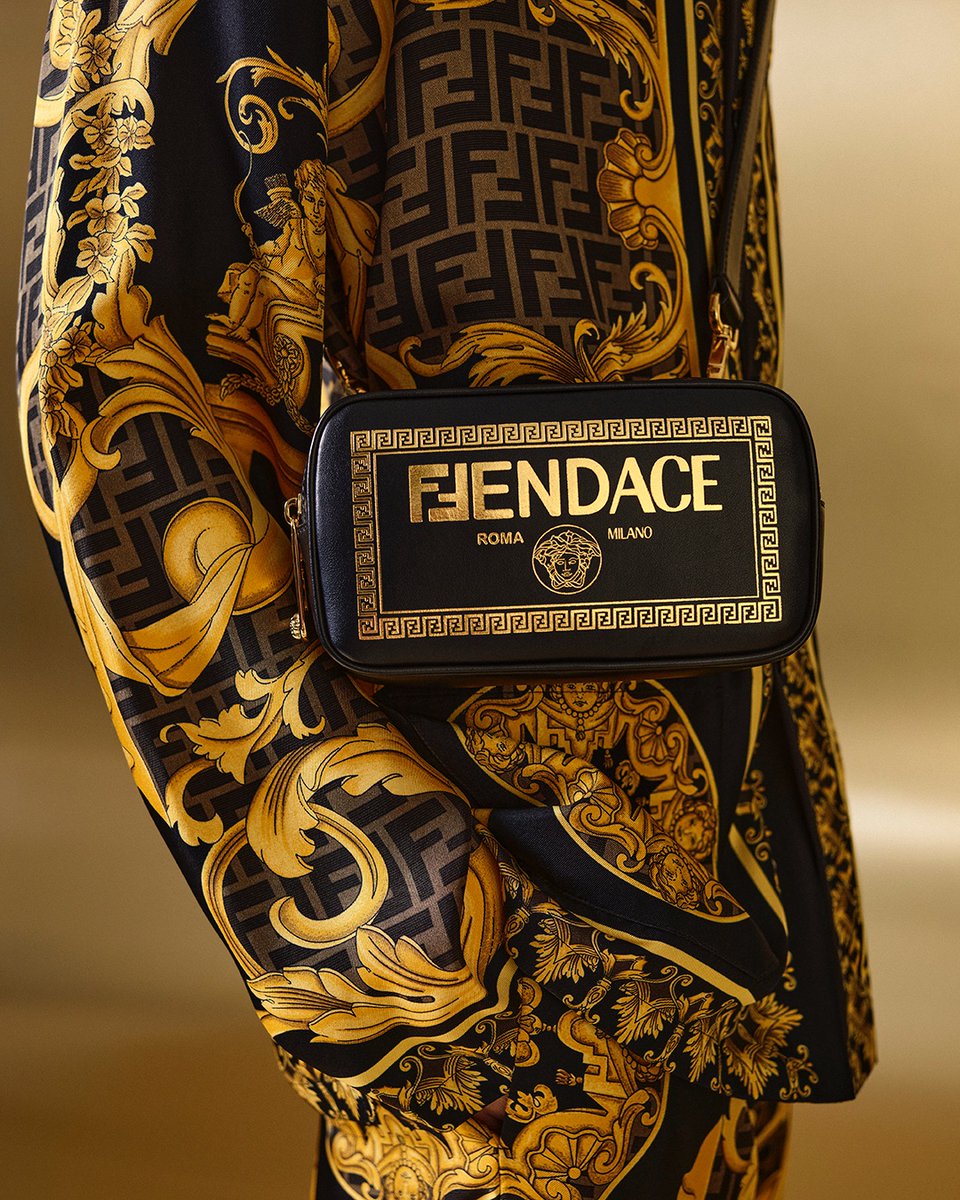 Fendi's tweet photo. An entanglement of ornamentation. Motifs, logos, and patterns intertwine to form a shared visual symbology ready to be discovered. ​
#Fendace #VersaceByFendi https://t.co/RIh9RE8Yxh