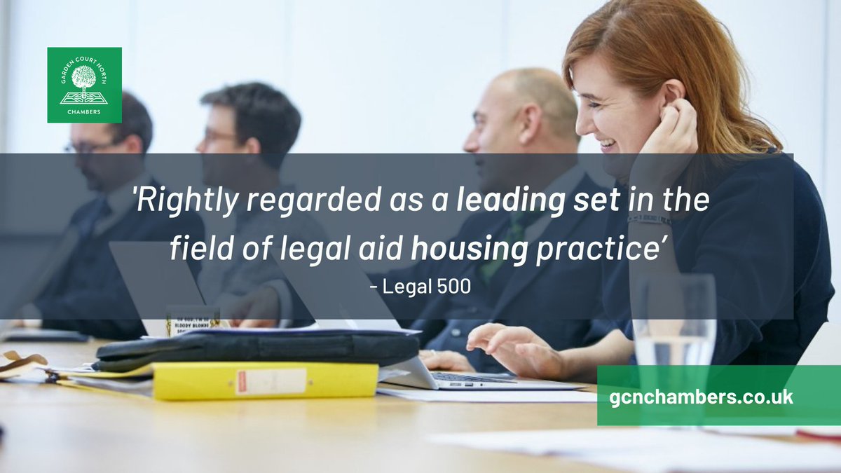 We are seeking experienced housing law barristers who share our dedication to advancing 'People’s Rights Through Justice'.

There is a marked increase in demand in possession, housing-related injunction proceedings, &amp; homelessness work.

Info at: gcnchambers.co.uk/join/tenancy/