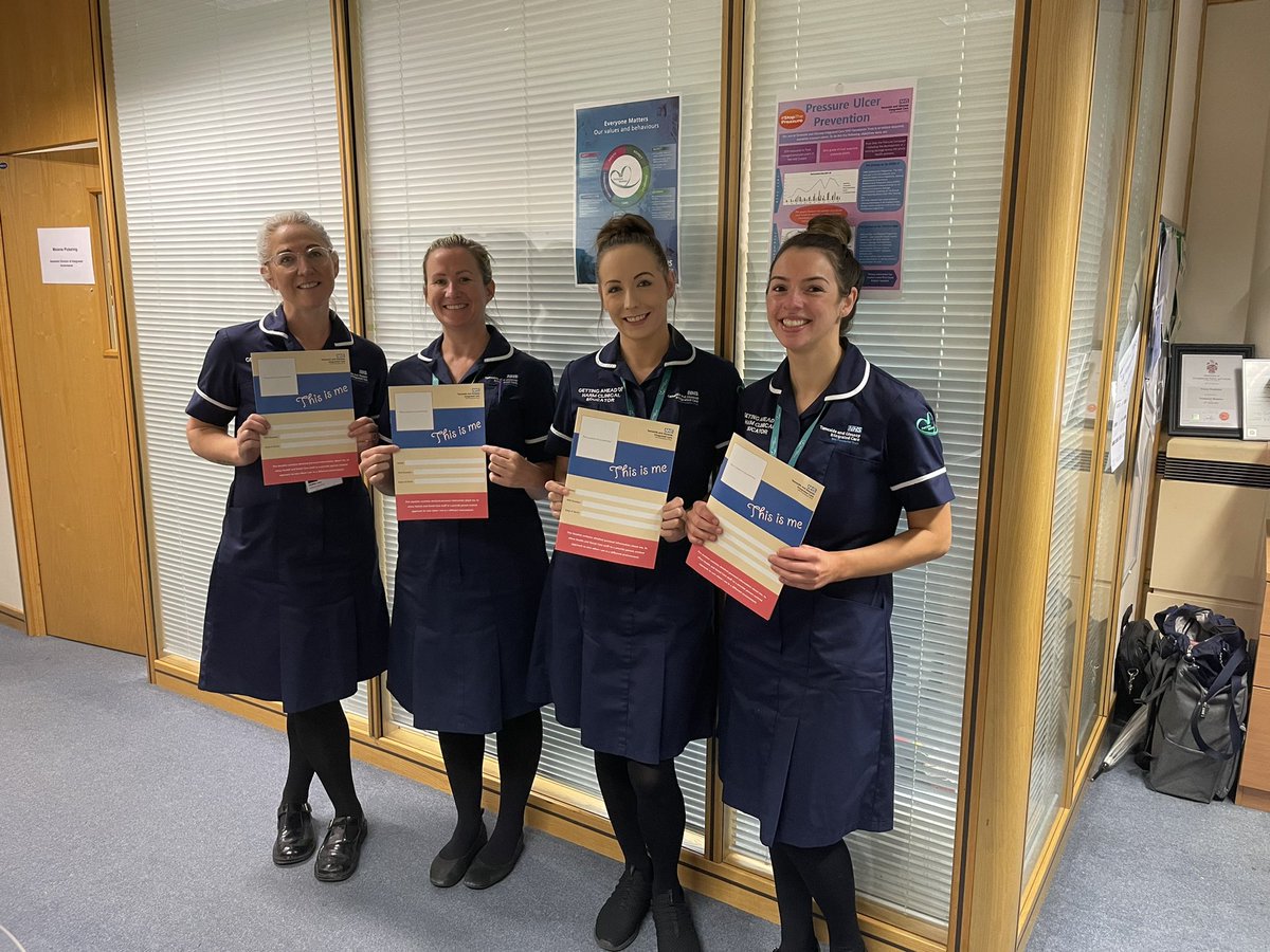 kellie_pw's tweet photo. #DementiaActionWeek2022 is brought to you by Gemma @Gem60227403 Louise @LouiseSumner25 Aimee and Kellie @tandgicft We are out and about on site and in community promoting our new ‘This is me’ and some of our patient resources. Look out for us. 💃@k_mantron https://t.co/Xt3rSvSAxd