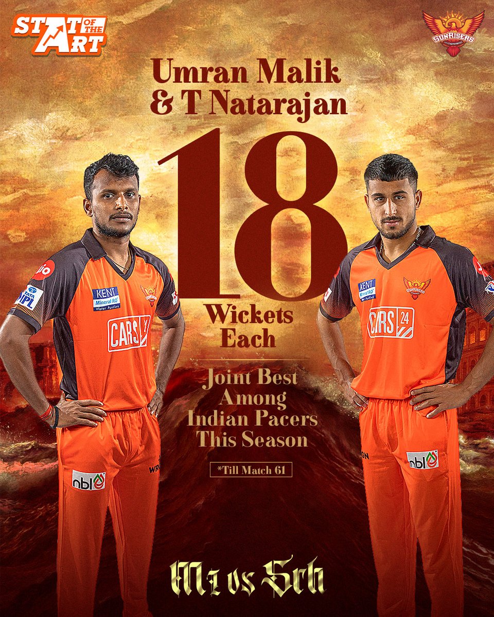 This combination of left and right brings with it fire and might. 💪🏾🔥

@Natarajan_91 | #JammuExpress | #MIvSRH #OrangeArmy #ReadyToRise #TATAIPL https://t.co/I4TV1lt9uy.