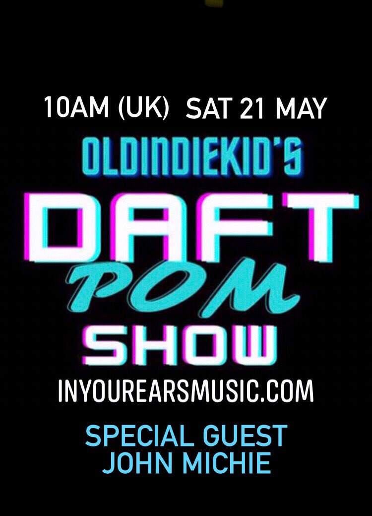Saturday’s #DAFTPOM Radio Show features… @SurfSecretAgent @ynesmusic @SceneCleaners @TheTropicanas @TheSuperlatives @22_oceans @joe_peacock @InvisibleSqrl @testcardgirl84 @LissyTaylor17 @losslines @lifelines_music @thecausewayband @LeighThomasAU @the_debris_band and many more