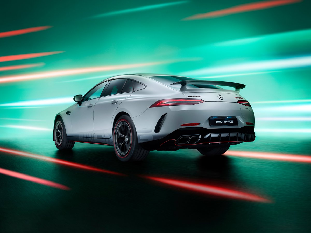 tcimedia's tweet photo. #MercedesAMG's 55th-anniversary celebration continues with this - the #F1Edition of the GT 63 S E Performance. Like the #Edition55 iterations of other models, this one also stands out with exclusive exterior and interior features. The add-ons cost 23,800 euros.

#MercedesBenz https://t.co/ZOO5cuRqp6