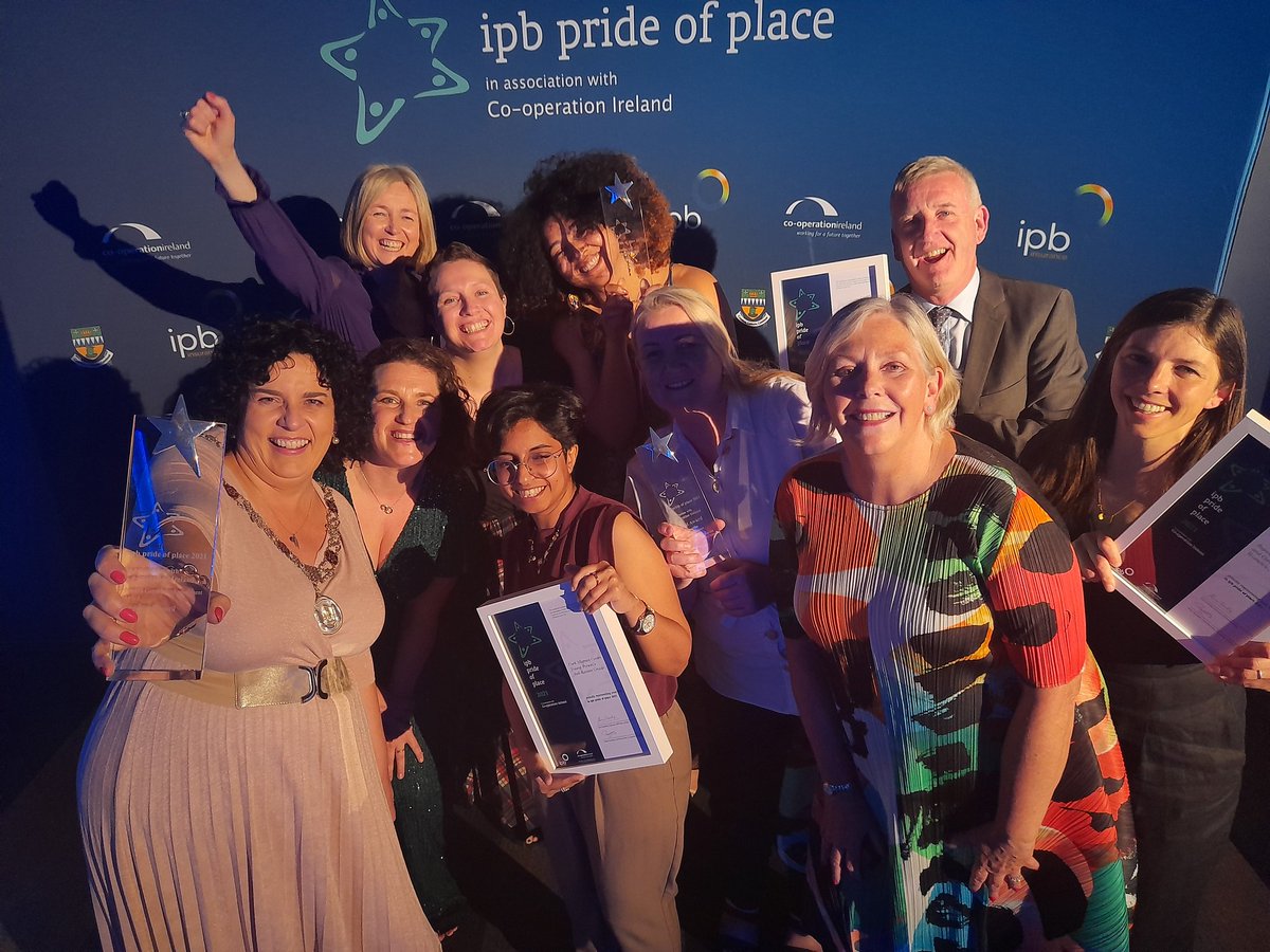 CorkMigrant's tweet photo. A big congratulations to the Cork Migrant Centre Youth Initiative Against Racism for winning the Pride of Place Award for Community Based Youth Led Initiative. An amazing achievement made possible by the continuous support of @NanoNaglePlace @corkcitycouncil @cyps @GoodDay_Cork https://t.co/1GPvFJkSBT