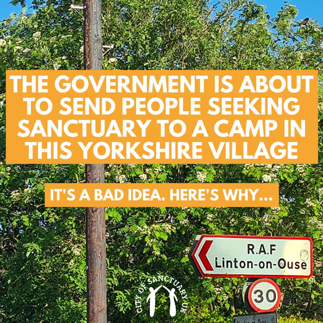 Camps destroy lives. People seeking sanctuary should be welcomed as our neighbours. We've put together a handy explainer of why this govt's plan to open a vast new camp in #Linton N Yorkshire is a really bad idea. Find it here: instagram.com/p/CdpzF1FNqhg/ Then follow @LintonAction