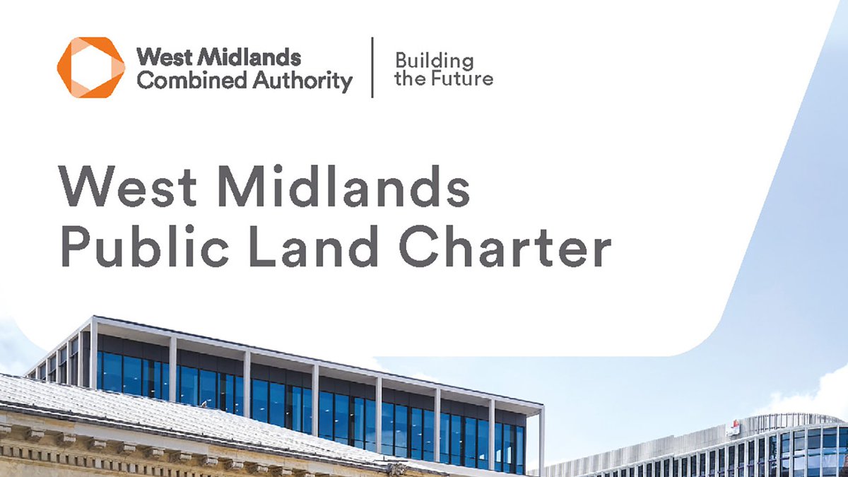 WestMids_CA's tweet photo. 🚨 Today we launch our Public Land Charter 📜

The Charter sets out a bold new approach for collaboration and innovation in the development and disposal of public land 🏗

View the Charter and learn more: https://t.co/6frnNdUyyT

#PublicLandUse #UKREiiF https://t.co/cr8cEuKbzT