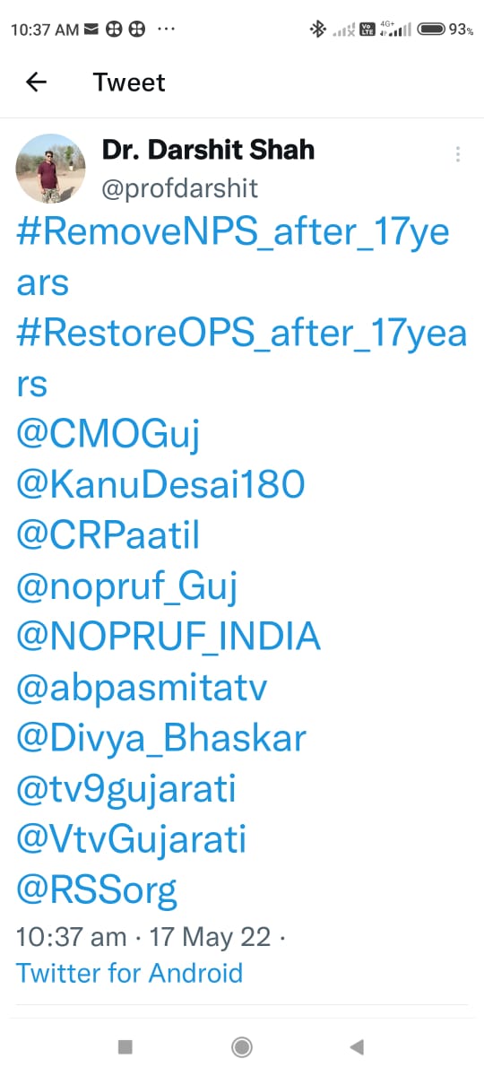 Bhavesh79340823's tweet photo. @ajitkagadiya82 @RabariMahendra2 @CMOGuj @KanuDesai180 @CRPaatil @nopruf_Guj @NOPRUF_INDIA @Rakes_Kantharia @Adhyapak_mandal @KuhadiaAshish @pamgujarat @gecteaching @DrPankajECEngg @abpasmitatv https://t.co/0kZkjOXfQu