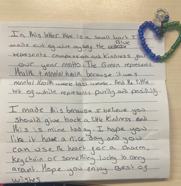 BR_Sch's tweet photo. Mrs Ryan was thrilled to receive this note from a Year 8 student as part of the "Time for Change Tuesdays" programme. #compassion #kindmess #BRLoving #BRLiving https://t.co/lyrL0NxjVm