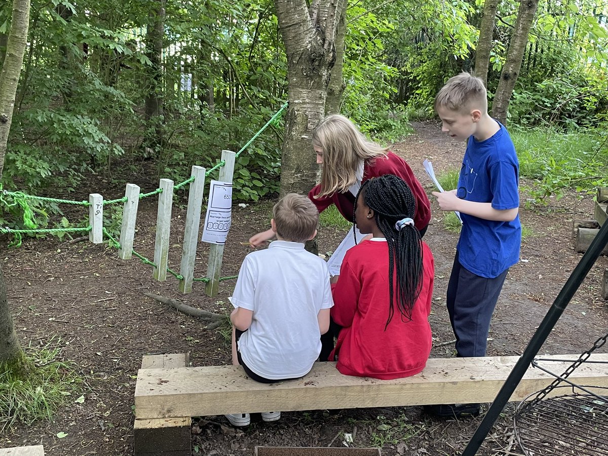 OldParkPrimary's tweet photo. Year 6 are completing a scavenger hunt in maths, working on their place value knowledge. How quickly can they complete it? @TelfordWrekin @NatureFSchools #SurvivalWeek https://t.co/7sP8AotB62