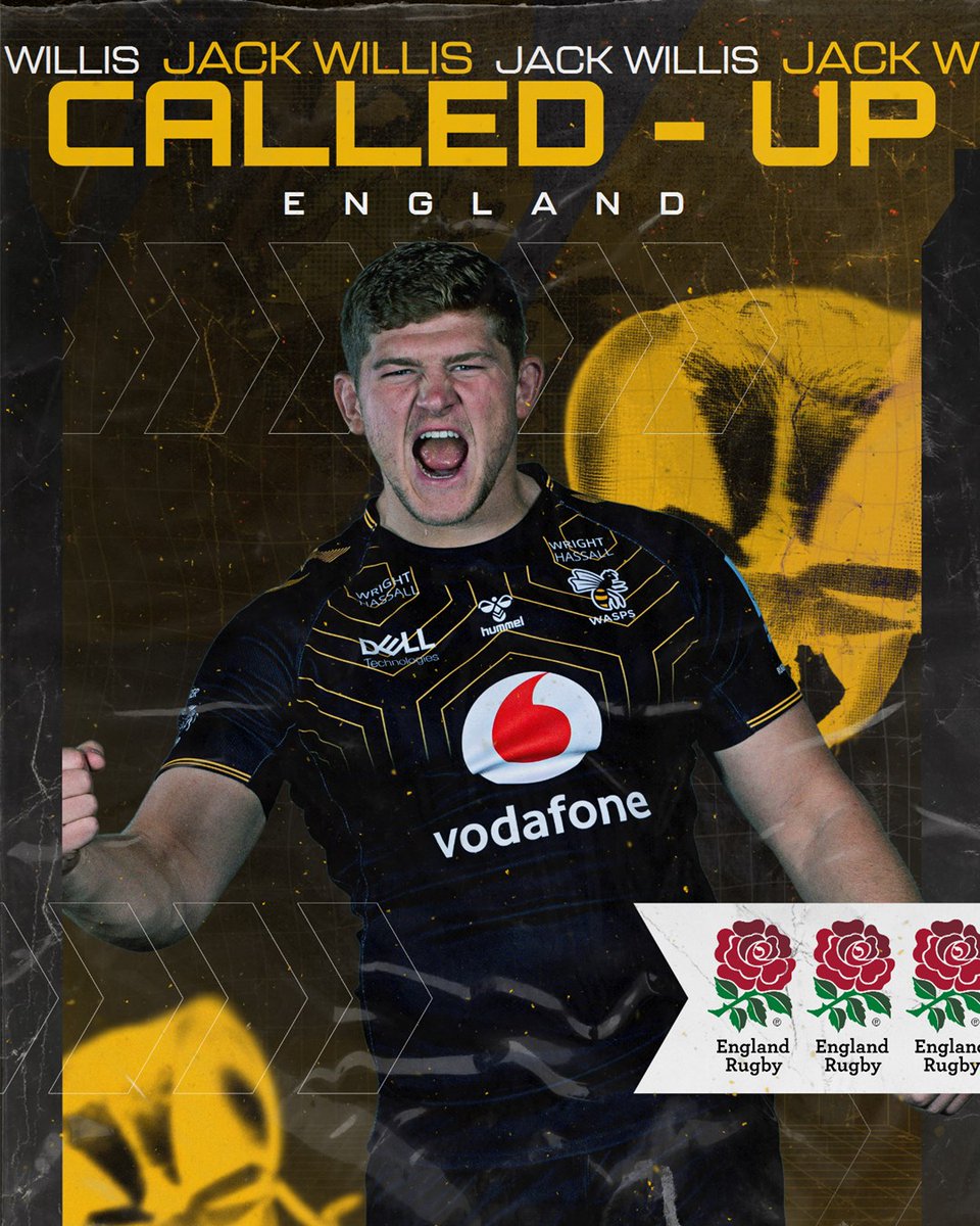WaspsRugby's tweet photo. 𝑪𝑨𝑳𝑳𝑬𝑫 𝑼𝑷  👆

Congratulations to 👇

🌹Alfie Barbeary 
🌹Joe Launchbury 
🌹Jack Willis 

Who have been called up to the 36-player England squad for a training camp. https://t.co/ne6C7dEWot