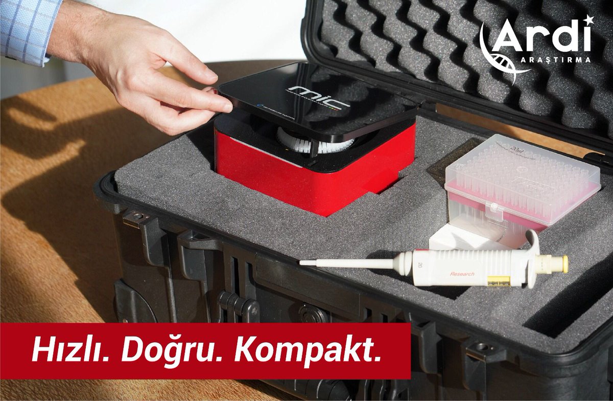 ARDiARASTIRMA's tweet photo. Neden Mic qPCR Kullanmalısınız ???
Çünkü;
ℹ🤩Mic qPCR, örnekleri ısıtmak için patentli bir manyetik indüksiyon teknolojisi ve soğutma için fan basınçlı havayı kullanır. Bu, 25 dakikadan daha kısa sürede
hızlı qPCR sonuçları anlamına gelir.
#MicqPCR #BMS #genetics #covid19 https://t.co/LLnkJQyNl3
