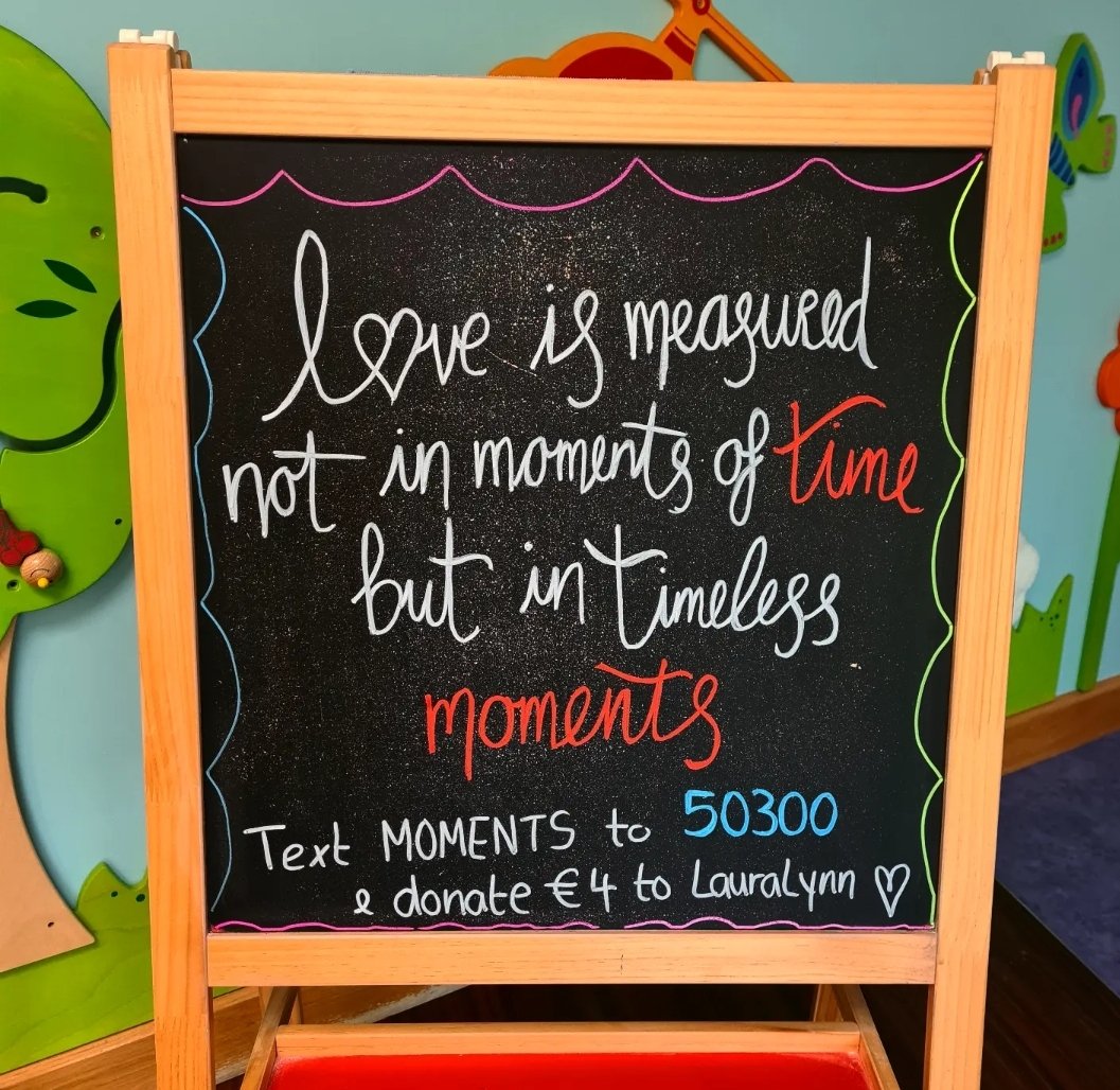 Love is measured not in moments of time but in timeless ꪑꪮꪑꫀꪀ𝕥ડ ❤️

Text MOMENTS to 50300 to donate €4 to <a href="/LauraLynnHouse/">LauraLynn, Ireland's Children's Hospice</a>