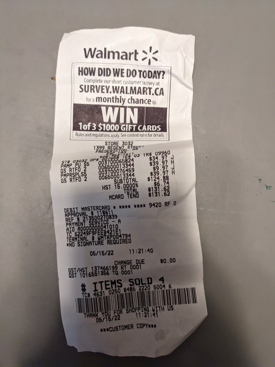 felixraye's tweet photo. @Instacart as a wfh mom with a baby I order his formula through you. I order these often even since you've upped the price on the app. Why is it that the receipt the Dasher left it shows he paid the old price $39.97 and I was charged $53.97? HST and tip % are based off this too?! https://t.co/JDUcVzzwDm