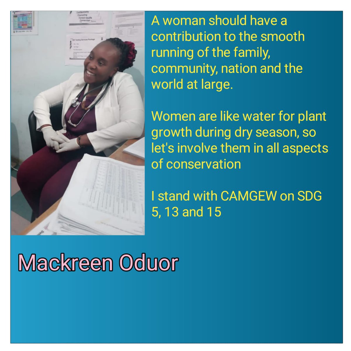 CAMGEW's tweet photo. Gender equality and climate action is an requires everyone's efforts: locally, nationally and internationally. CAMGEW appreciates voices from KENYA to promote the SDG 5, 13 and 15
#CamgewCoalition4Gender Equality
#CamgewHerVoiceCounts
#Camgew
#WECF_INT
#WEDO_Worldwide https://t.co/laynIJdNpZ