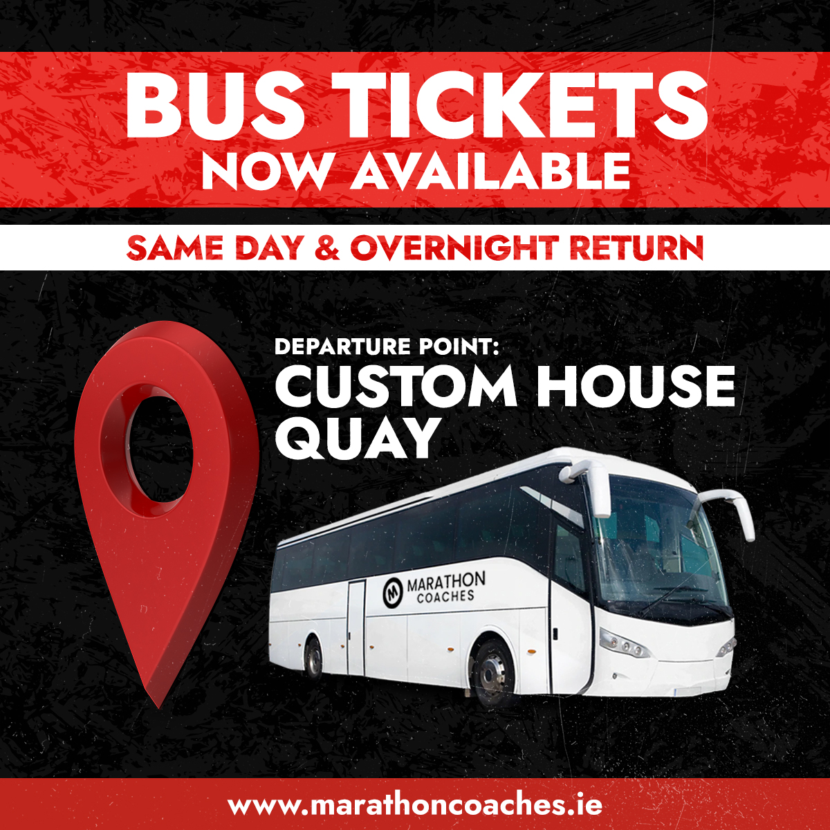 𝗕𝗨𝗦 𝗧𝗜𝗖𝗞𝗘𝗧𝗦 𝗡𝗢𝗪 𝗔𝗩𝗔𝗜𝗟𝗔𝗕𝗟𝗘 𝗧𝗢 𝗥𝗢𝗖𝗞𝗔𝗧𝗛𝗢𝗡 🚌🤘 We're delighted to be teaming up with Marathon Coaches to provide Same Day &amp; Overnight Return buses to Rockathon. Get your bus tickets now on Marathon Coaches website! #Rockathon2022 #RockFestival